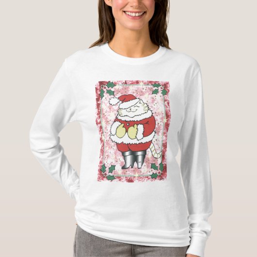Jolly de heer Santa Cat T-shirt (Voorkant)