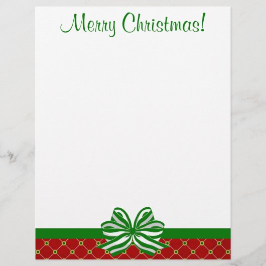 Jolly Diamonds Kerstmis Letterhead (Voorkant)