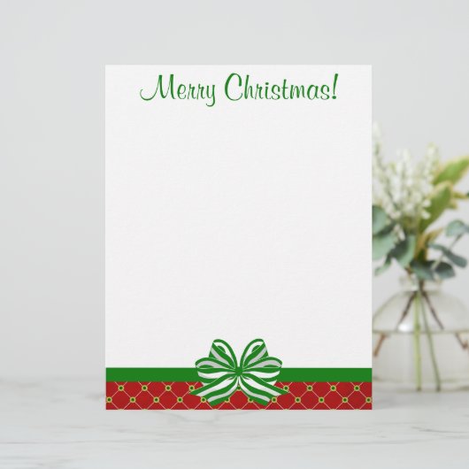 Jolly Diamonds Kerstmis Letterhead (Staand voorkant)