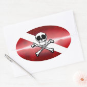 Jolly Diver Ovale Sticker (Envelop)