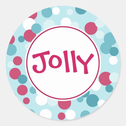 Jolly Dot Kerst stickers (Voorkant)