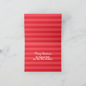 Jolly Elf Santa Claus 2 Foto Feestdagen Kaart (Binnen)