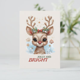 Jolly en Bright Christmas Wenskaart Kaart