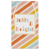 Jolly en Bright Fun Bold Stripes Kerstmis Klein Cadeauzakje (Achterkant)