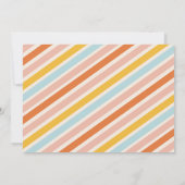 Jolly en Bright Modern Stripe Foto Kerstmis Feestdagenkaart (Achterkant)