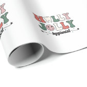 Jolly en hygiënist tandarts Kerstman Cadeaupapier (Rol Hoek)