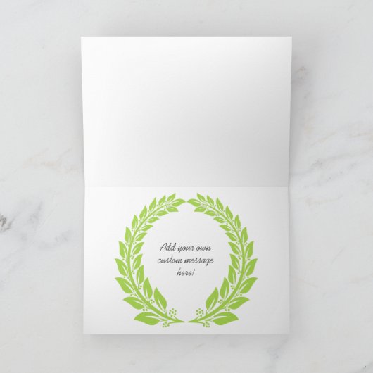 Jolly Etnische Kerstman Aangepaste Tekst Feestdagen Kaart (Binnen)