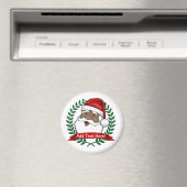 Jolly Etnische Kerstman Aangepaste Tekst Magneet (Insitu (Vaatwasser))