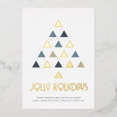 Jolly Feestdagen Kerstboom gepersonaliseerd (Voorkant)