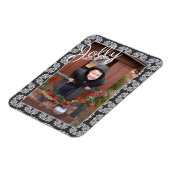 Jolly Feestdagen Pattern Single Photo Holiday Magneet (Linkerzijde)