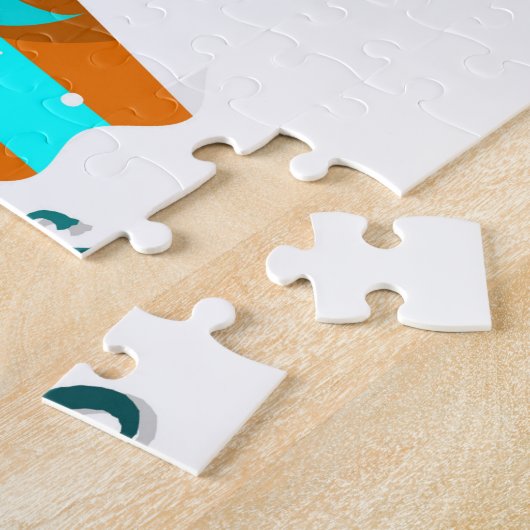 Jolly Festive Kerstmis Legpuzzel (Zijkant)