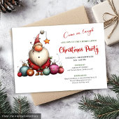 Jolly Funny Santa Red Green Editable Holiday Card Kaart