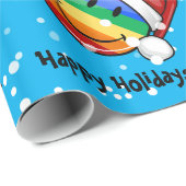 Jolly Gay Pride Flag kerststijl Cadeaupapier (Rol Hoek)