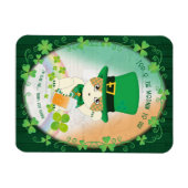 Jolly Ginger Tabby Irish Cheer Magneet (Horizontaal)