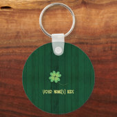 Jolly Ginger Tabby Irish Cheer Sleutelhanger (Achterkant)