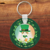Jolly Ginger Tabby Irish Cheer Sleutelhanger (Voorkant)