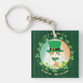 Jolly Ginger Tabby Irish Cheer Sleutelhanger (voorkant)