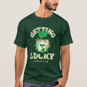 Jolly Ginger Tabby Irish Cheer T-Shirt (Voorkant)