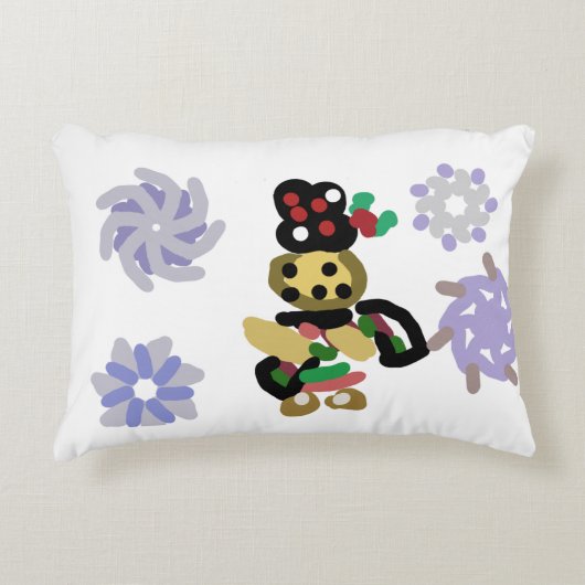 Jolly Gingerbread Accent Kussen (Voorkant)