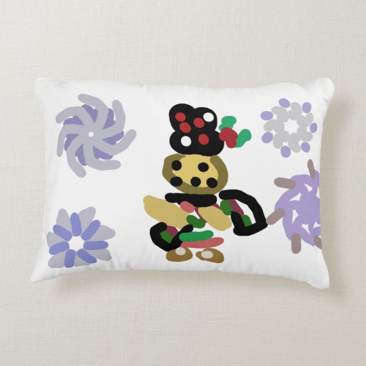 Jolly Gingerbread Accent Kussen (Achterkant)