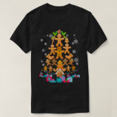 Jolly Gingerbread Christmas Tree Tee Gingerbread D T-shirt (Design voorkant)