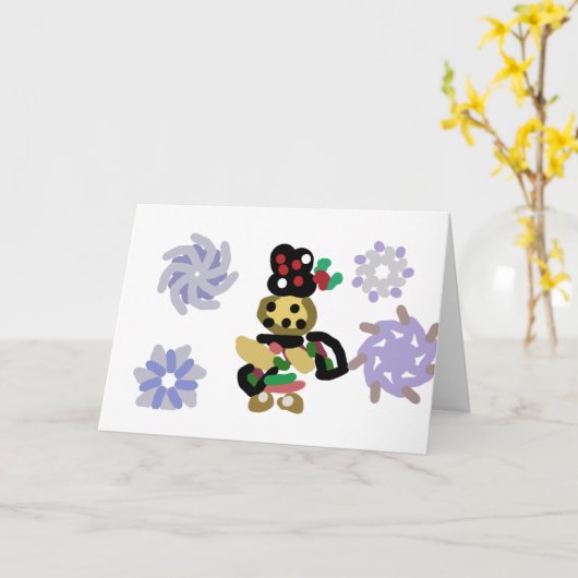 Jolly Gingerbread Kaart (Gele Bloem)