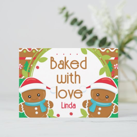 Jolly Gingerbrood mannen met liefde (Staand voorkant)