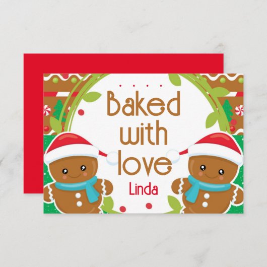 Jolly Gingerbrood mannen met liefde (Voorkant / Achterkant)