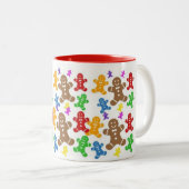 Jolly Gingerbrood Men Coffee Mok (Voorkant rechts)