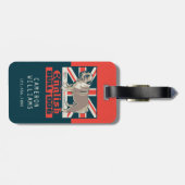 Jolly Goede Engelse Bulldog Bagagelabel (Achterkant horizontaal)