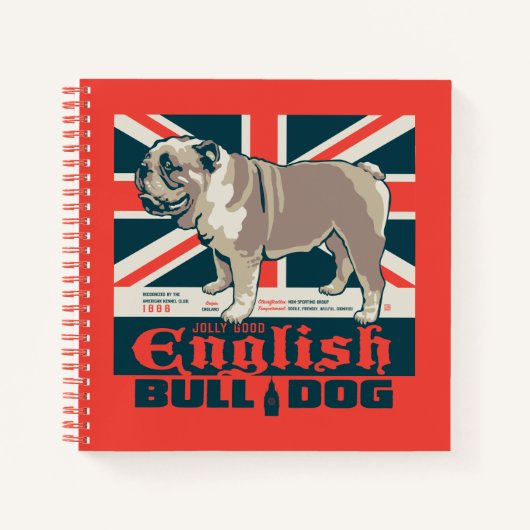 Jolly Goede Engelse Bulldog Notitieboek (Voorkant)