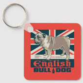Jolly Goede Engelse Bulldog Sleutelhanger (Voorkant)
