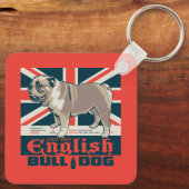 Jolly Goede Engelse Bulldog Sleutelhanger (Achterkant)