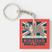 Jolly Goede Engelse Bulldog Sleutelhanger (Voorkant)