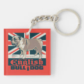 Jolly Goede Engelse Bulldog Sleutelhanger (Achterkant)