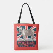 Jolly Goede Engelse Bulldog Tote Bag (Achterkant)