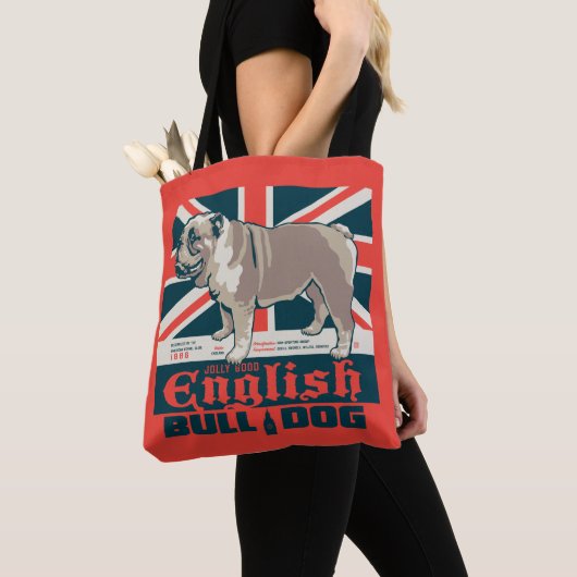 Jolly Goede Engelse Bulldog Tote Bag (Dichtbij)