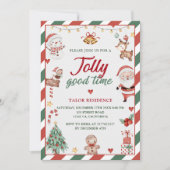 Jolly Goede Tijd Kerstmis Partij Kaart (Voorkant)