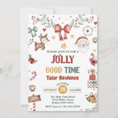 Jolly Goede Tijd Kerstmis Partij Kaart (Voorkant)