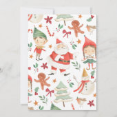 Jolly Good Time Elves Verjaardag Kaart (Achterkant)