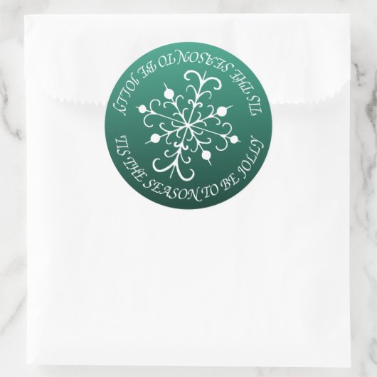 Jolly Green Snowflake Stickers (Tas)