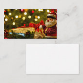 Jolly Groeten van de Kerstman. Contactkaartje (Voorkant / Achterkant)