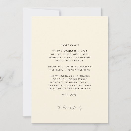 Jolly Groovy Wavy kleurrijke kerst Feestdagenkaart (Achterkant)