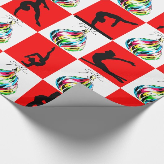 JOLLY GYMNASTIEK KERSTONTWERP CADEAUPAPIER (Hoek)