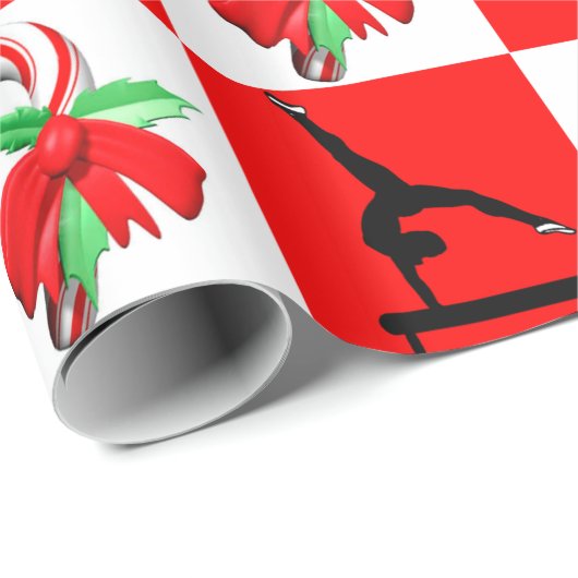 JOLLY GYMNASTIEK KERSTONTWERP CADEAUPAPIER (Rol Hoek)