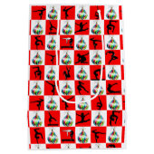 JOLLY GYMNASTIEK KERSTONTWERP MEDIUM CADEAUZAKJE (Achterkant)