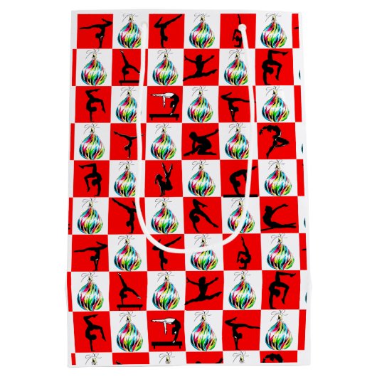 JOLLY GYMNASTIEK KERSTONTWERP MEDIUM CADEAUZAKJE (Achterkant)