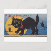 Jolly Halloween  Cat Feestdagenkaart (Voorkant)