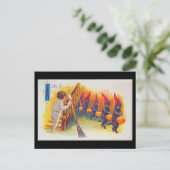 Jolly Halloween kaart Black Cats (Staand voorkant)