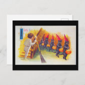 Jolly Halloween kaart Black Cats (Voorkant / Achterkant)